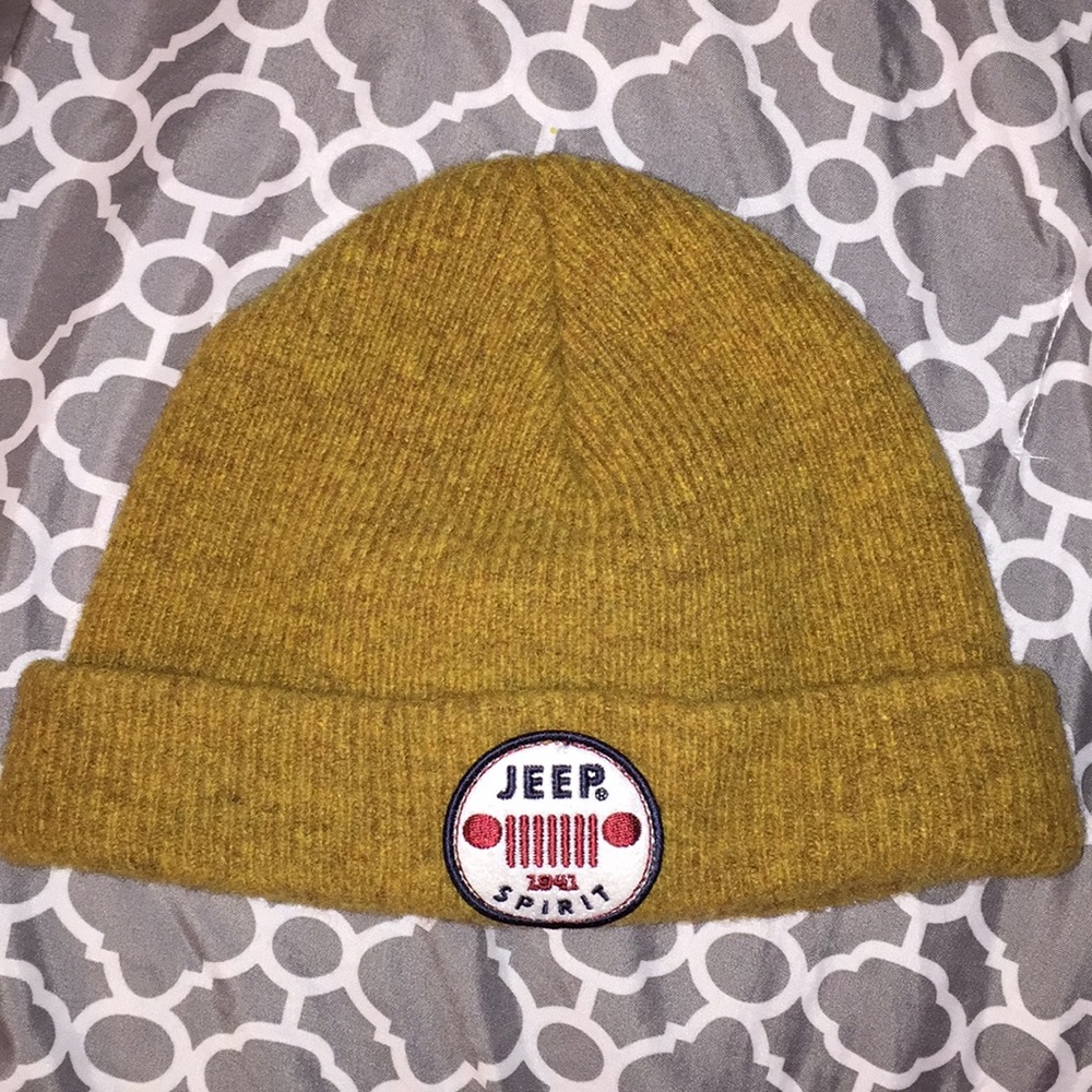 Deep Yellow Jeep Lucky Brand Beanie